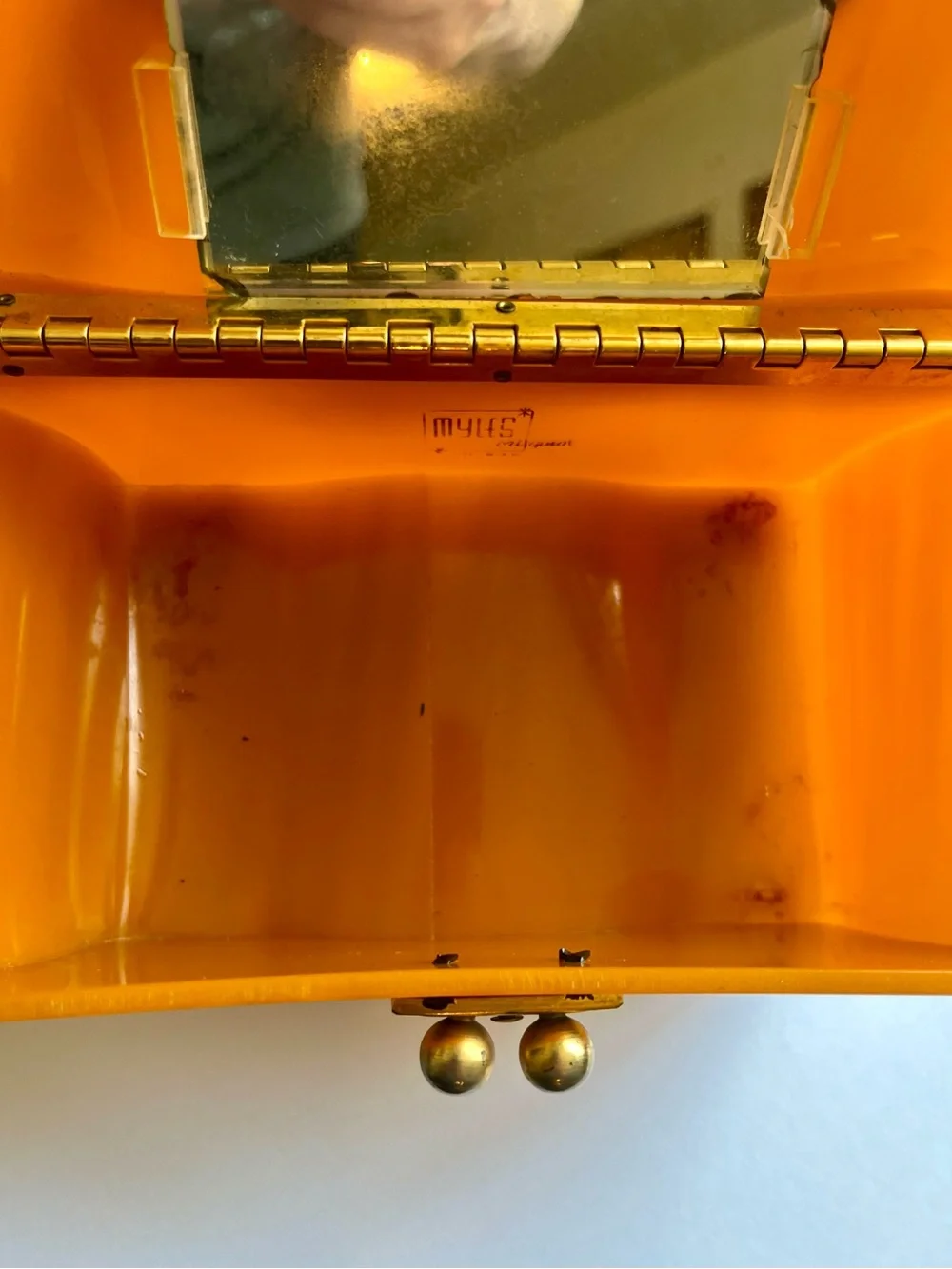 Myles Original 1950’s tortoise lucite box bag. Beautiful! - Picture 6 of 11